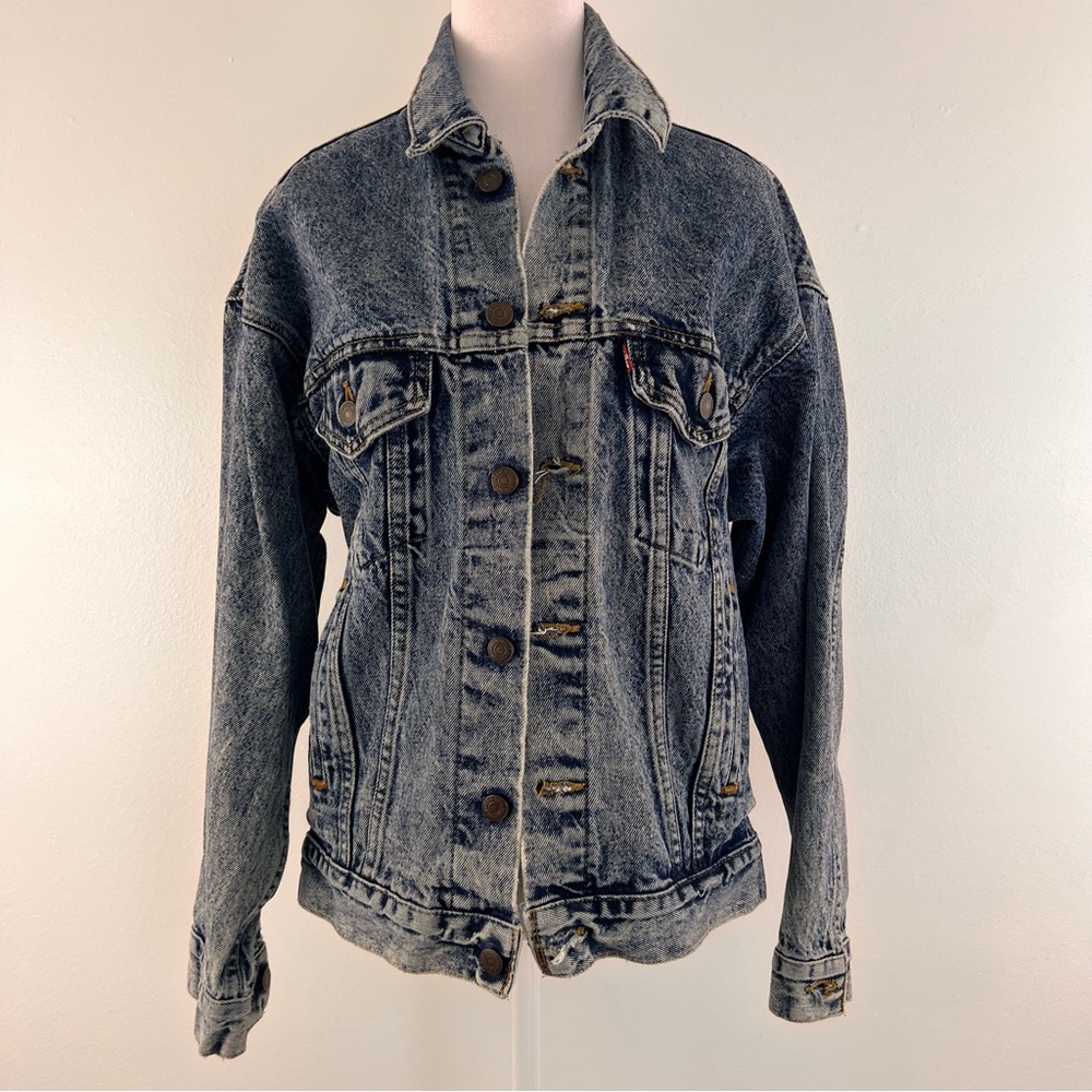 Vintage 80s Levi’s acid wash denim jacket